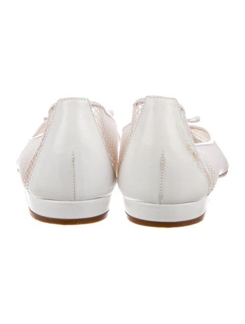 Christian Louboutin Mesh Bow Accents Ballet Flats