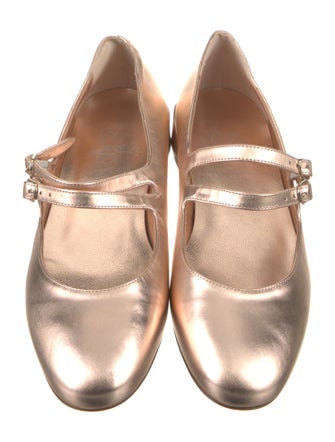 Christian Louboutin Leather Mary Jane Flats