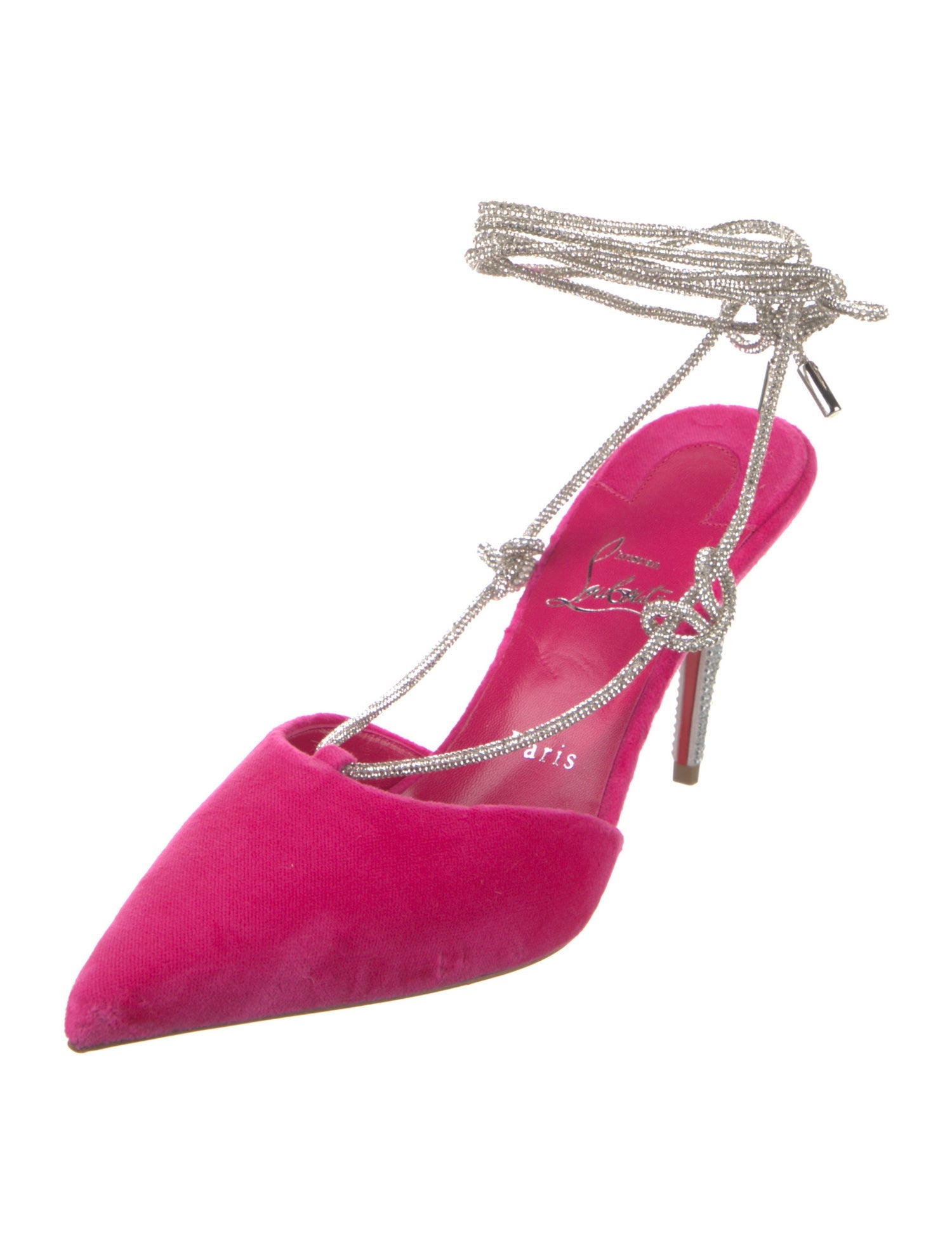 Christian Louboutin Velvet Slingback Pumps