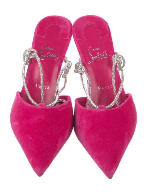 Christian Louboutin Velvet Slingback Pumps