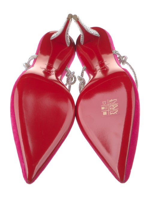 Christian Louboutin Velvet Slingback Pumps