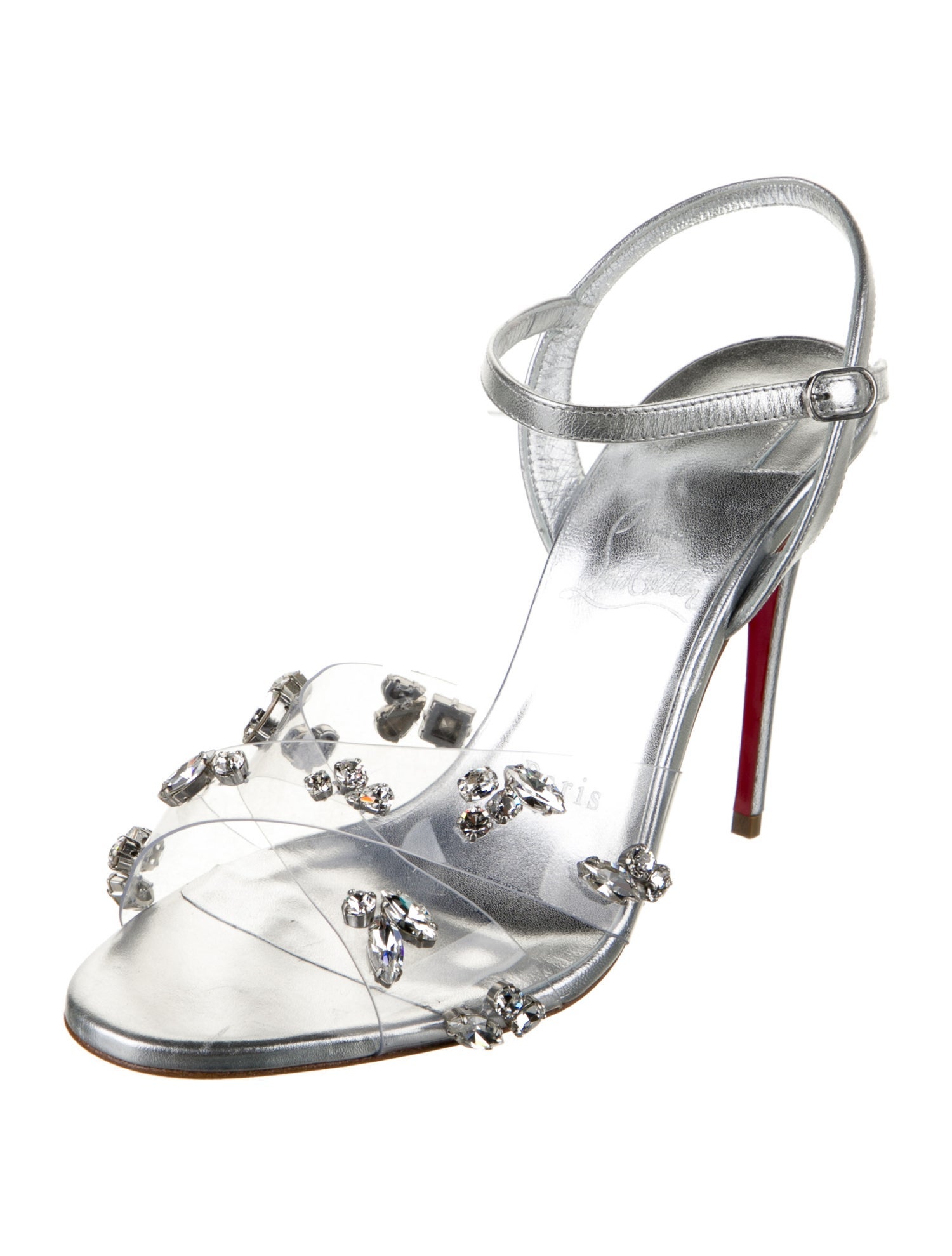 Christian Louboutin Leather T-Strap Sandals