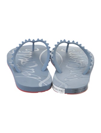 Christian Louboutin Rubber Flip Flops
