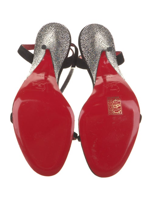 Christian Louboutin Velvet Sandals