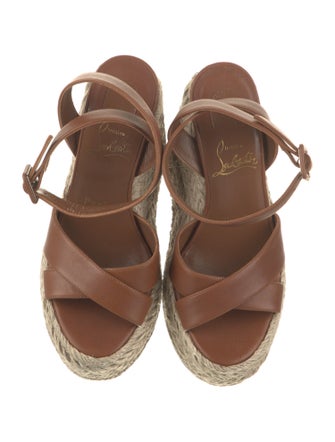 Christian Louboutin Leather Espadrilles