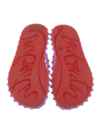 Christian Louboutin Rubber Studded Accents Flip Flops