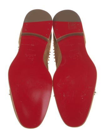 Christian Louboutin Suede Studded Accents Chelsea Boots