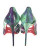 Christian Louboutin Satin Floral Print D'Orsay Pumps