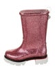 Christian Louboutin Girls' Glitter Rain Boots