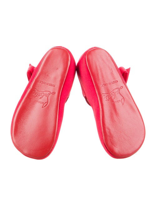 Christian Louboutin Girls' Satin Ballet Flats