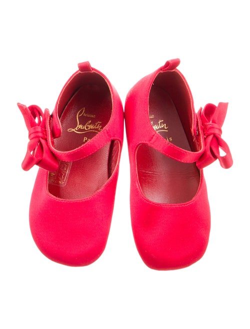 Christian Louboutin Girls' Satin Ballet Flats