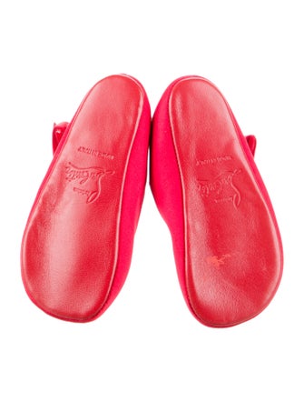 Christian Louboutin Girls' Satin Ballet Flats