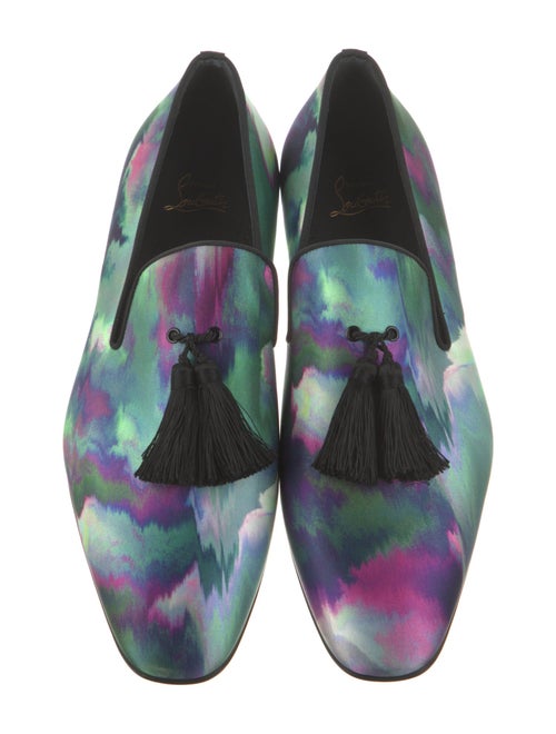 Christian Louboutin Printed Tassel Accents Slippers