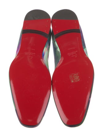 Christian Louboutin Printed Tassel Accents Slippers