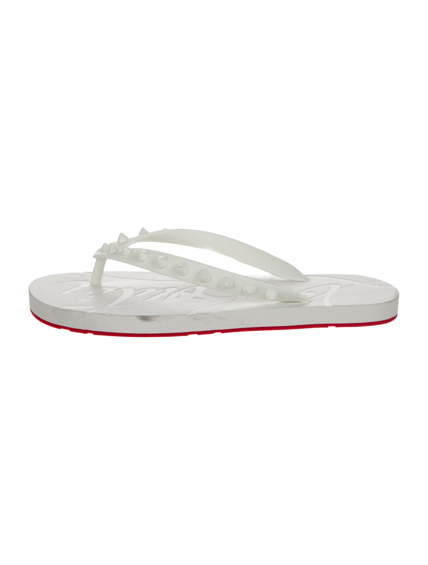 Christian Louboutin Rubber Flip Flops