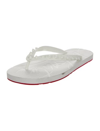 Christian Louboutin Rubber Flip Flops