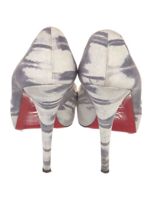 Christian Louboutin Suede Printed Pumps