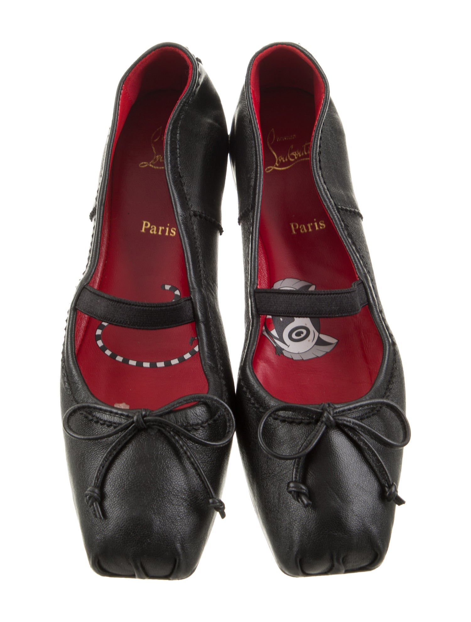Christian Louboutin Girls' Leather Ballet Flats