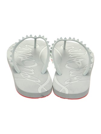 Christian Louboutin Studded Accents Flip Flops