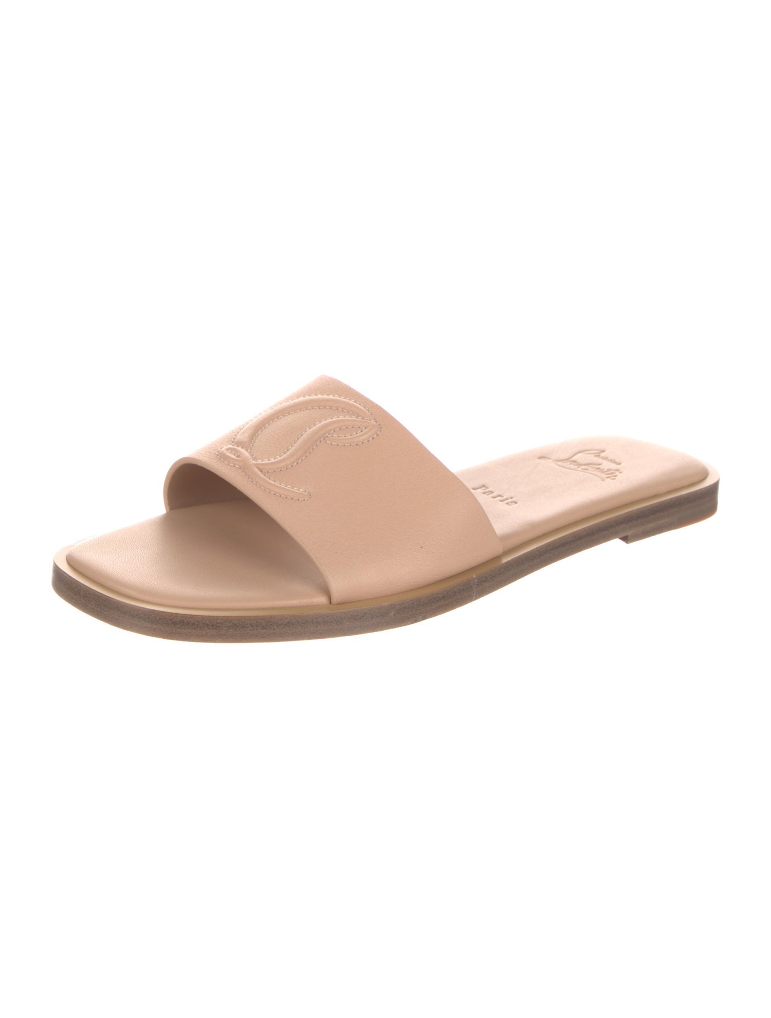 Christian Louboutin Leather Slides