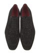 Christian Louboutin Suede Glitter Accents Oxfords