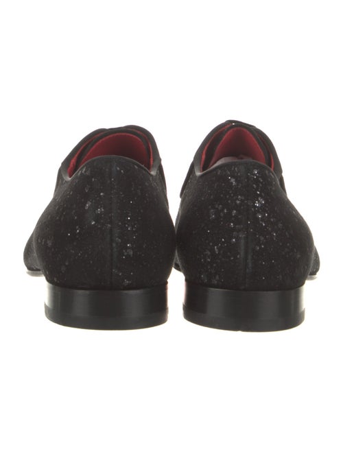 Christian Louboutin Suede Glitter Accents Oxfords