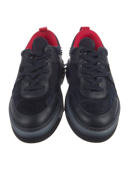 Christian Louboutin Spike Accents Suede Sneakers