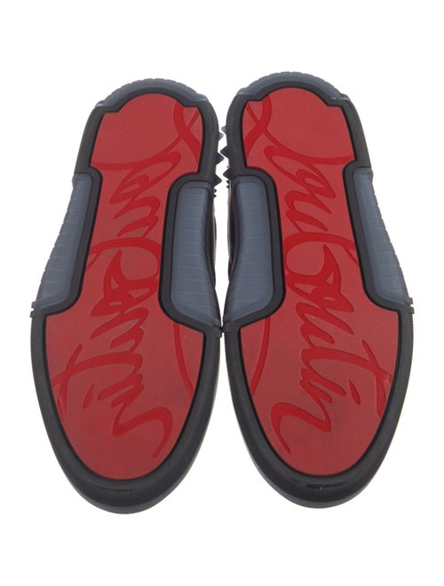 Christian Louboutin Spike Accents Suede Sneakers