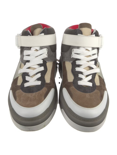 Christian Louboutin Spike Accents Leather Sneakers