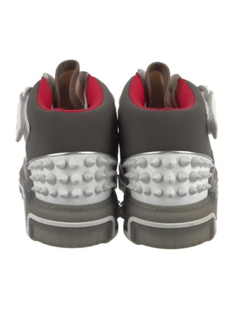 Christian Louboutin Spike Accents Leather Sneakers