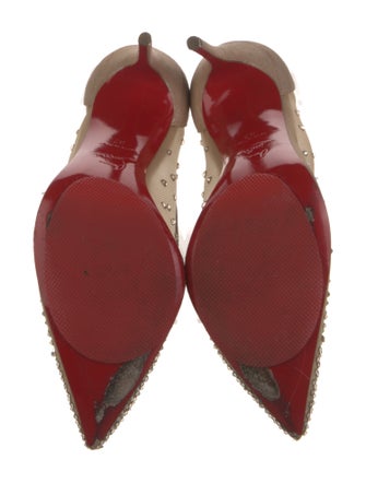 Christian Louboutin Follies Strass Mesh Pumps