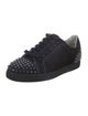 Christian Louboutin Spike Accents Suede Sneakers