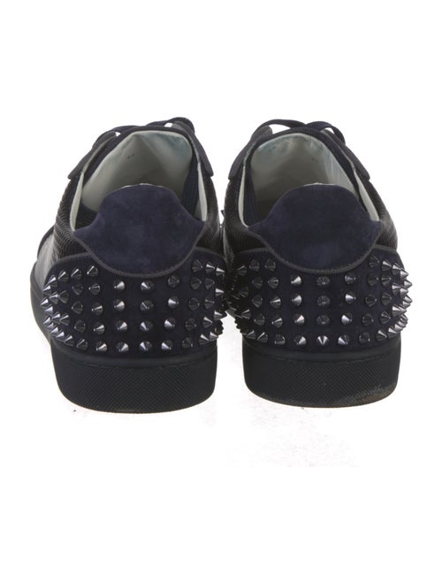 Christian Louboutin Spike Accents Suede Sneakers
