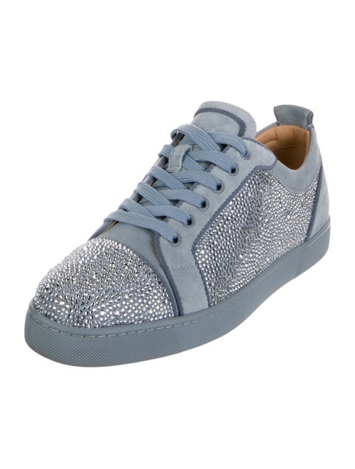 Christian Louboutin Suede Crystal Embellishments Sneakers