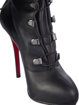 Christian Louboutin Leather Lace-Up Boots