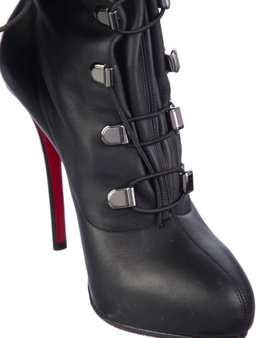 Christian Louboutin Leather Lace-Up Boots