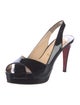 Christian Louboutin Patent Leather Slingback Pumps
