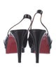 Christian Louboutin Patent Leather Slingback Pumps