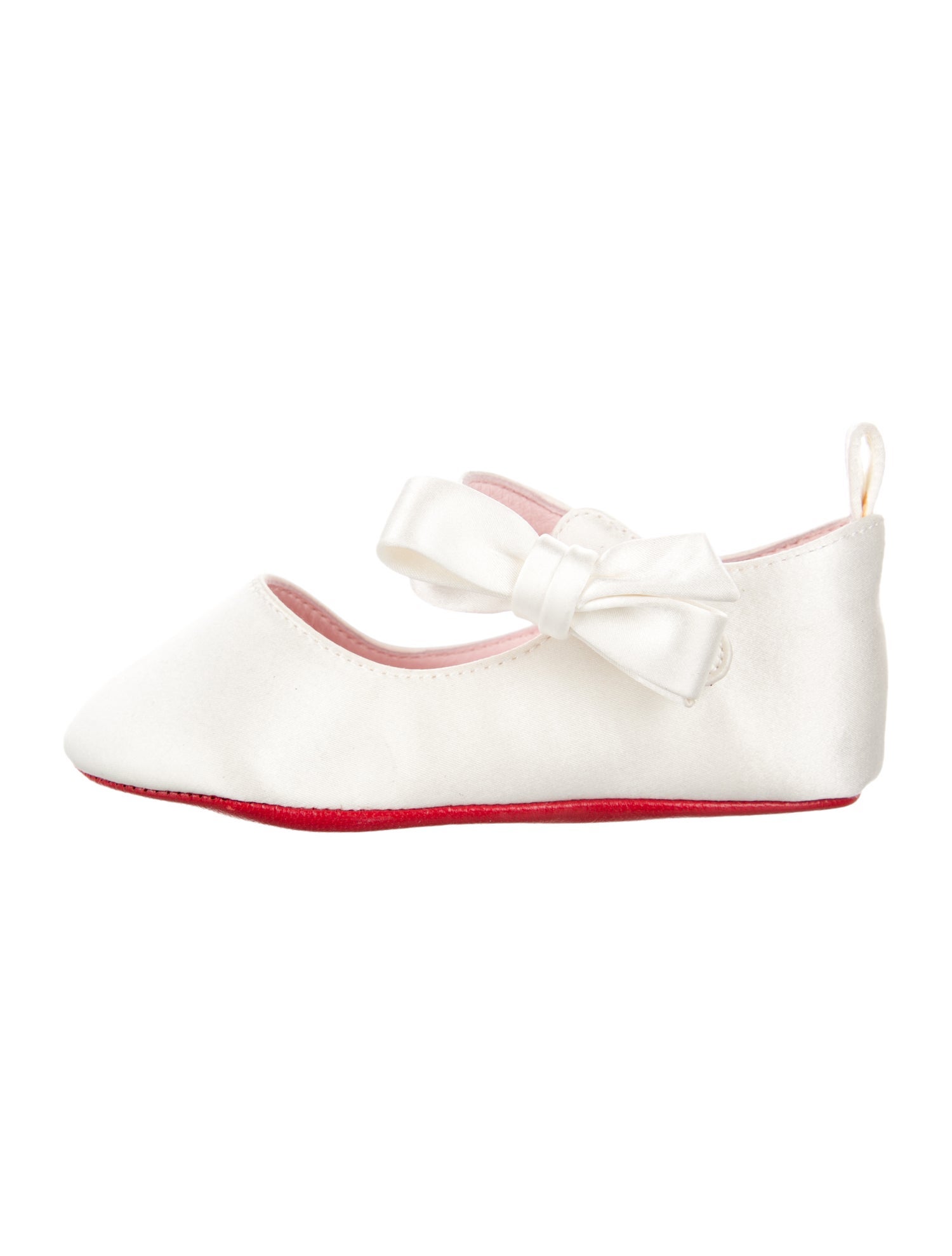 Christian Louboutin Girls' Satin Ballet Flats