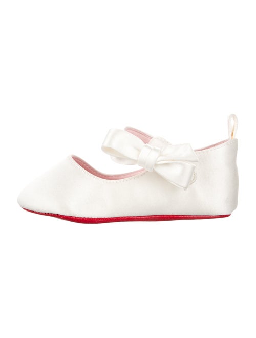 Christian Louboutin Girls' Satin Ballet Flats