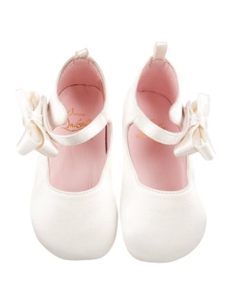 Christian Louboutin Girls' Satin Ballet Flats