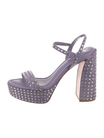 Christian Louboutin Velvet Sandals