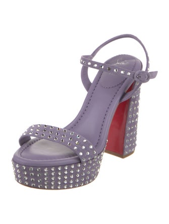 Christian Louboutin Velvet Sandals