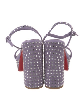 Christian Louboutin Velvet Sandals