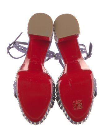 Christian Louboutin Velvet Sandals