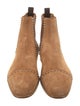 Christian Louboutin Suede Studded Accents Chelsea Boots