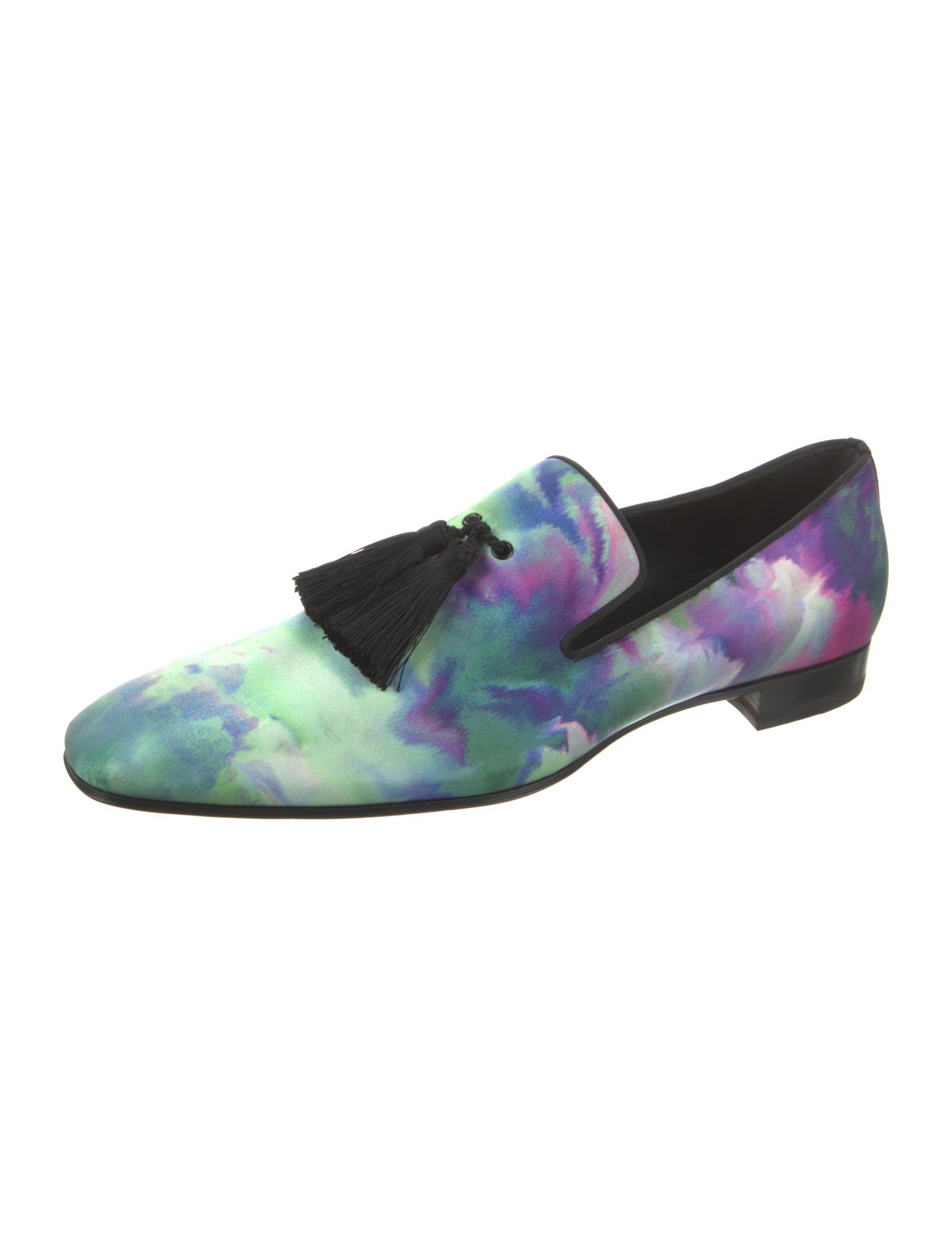 Christian Louboutin Printed Tassel Accents Slippers