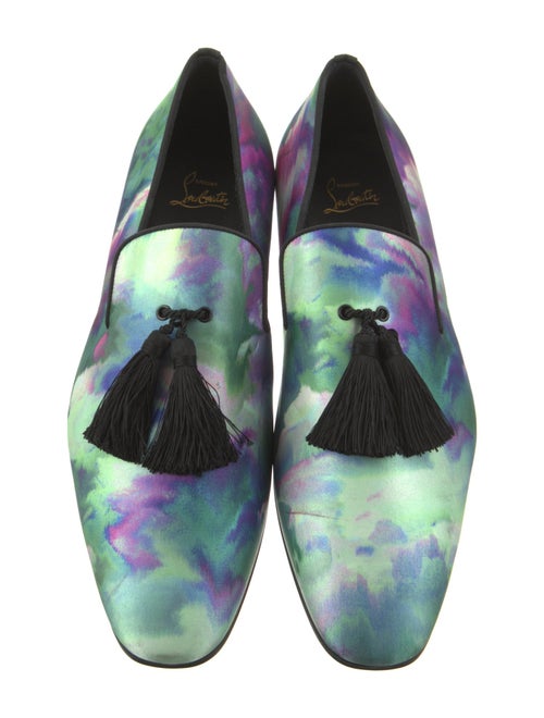 Christian Louboutin Printed Tassel Accents Slippers