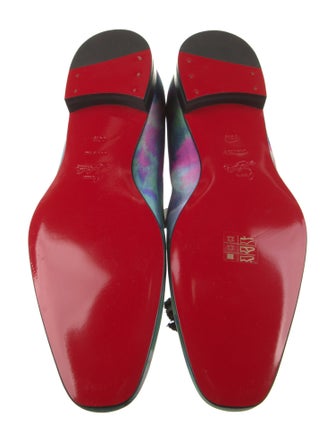 Christian Louboutin Printed Tassel Accents Slippers