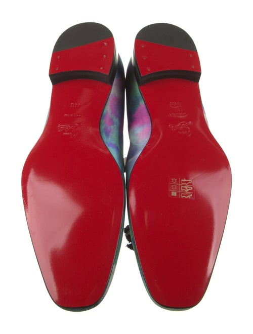 Christian Louboutin Printed Tassel Accents Slippers